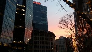 downtown pittsburgh sunset 1
